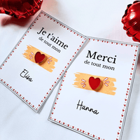 Carte Pin's coeur