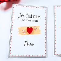 Carte Pin's coeur